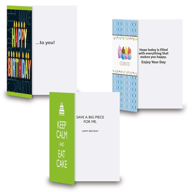 Current Mega Happy Birthday Greeting Card Value Pack â€“ Set of 36 (18 Designs), Large 5 x 7 inches, Envelopes Included - Image 5